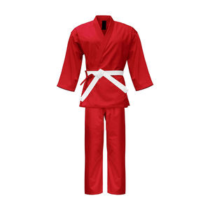 Uniformes de Karate de algodón y poliéster, ropa deportiva profesional a medida, superventas, conjuntos de ropa de artes marciales OEM de alta calidad - Product Image 1