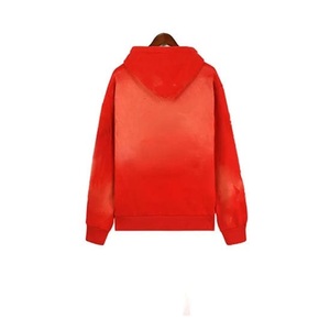 Conjunto de chándal lavado ácido de algodón 100% para hombre, Sudadera con capucha de gran tamaño desteñida al sol, pantalones de chándal acampanados, logotipo personalizable XXL de talla grande, Verano - Product Image 4