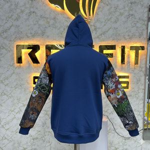 Sweat à capuche zippé personnalisé de haute qualité, très demandé, imprimé numériquement, 100% coton, fabriqué en usine, prix abordable, pour hommes - Product Image 4