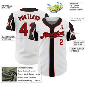 Jersey de béisbol personalizado, venta al por mayor, camisetas de sóftbol para hombres con bordado de Club, Jersey de béisbol - Product Image 5