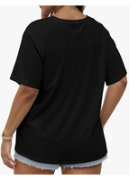 Kaos Wanita Ukuran Besar Lengan Pendek Kerah Bulat Grosir Pabrik Bangladesh Logo Kustom Model Terbaru Polos Katun Kasual