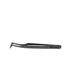 Pinzas de pestañas recubiertas de plata Pinzas de extensión de pestañas de agarre de diamante de alta calidad Extensión de pestañas postizas puntiagudas - Product Image 1