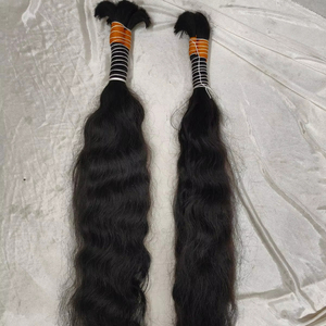 Paquetes de cabello de visón alineado con cutícula larga de 30-34 pulgadas Cabello trenzado de onda recta virgen India Cabello a granel con envío directo - Product Image 1