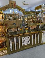 Présentoir à fruits Compteurs à LED pour chauffe-plats et chauffe-plats en plusieurs finitions comme l'or et la rose utilisés dans la restauration dans les hôtels