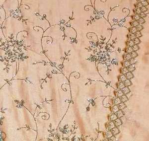 Costumes brodés à la main non cousus de créateur moderne pour femmes, mode traditionnelle indienne, protection solaire, fêtes de taille libre - Product Image 3