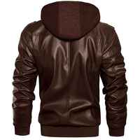 Chaqueta de invierno de talla grande para hombre, nuevas chaquetas de cuero para motociclistas, ropa masculina de PU y chaqueta de piel de vaca hecha a medida