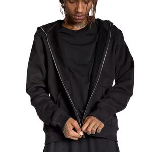 Nouvelle arrivée sweat à capuche zippé surdimensionné en éponge française personnalisé pour hommes sweat à capuche zippé intégral - Product Image 3