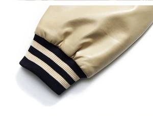 Haute Qualité Vintage Style Bomber Varsity Veste Brodé Laine Manteau À La Mode Patchwork Collège Surdimensionné Hiver Toile Matériel - Product Image 3