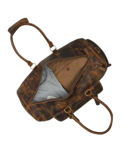 Sac de voyage en cuir artisanal DIVINE INTERNATIONAL DI'LB'011 avec fermeture éclair résistante et poignée réglable - Prix direct usine - Product Image 5