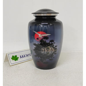 Increíble venta en calidad premium Hecho EN LA India Aluminio Funeral Cremación Recuerdo Cenizas humanas Urnas para compradores a granel - Product Image 1