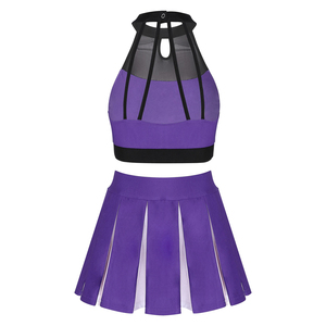 Disfraz de animadora para niñas, uniforme de alta calidad, telas cómodas y suaves - Product Image 3