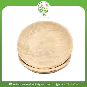 Vajilla desechable de hoja de palma biodegradable natural de diferentes tamaños y formas para servir alimentos para bodas - Product Image 2