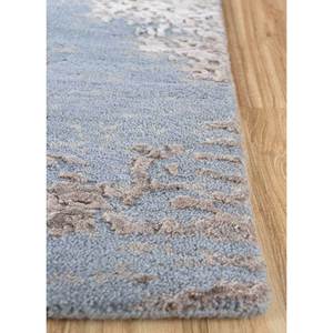 Tapis Kavi bleu noué à la main en laine et soie de bambou, collection Project Error, motif abstrait pour usage domestique Esk-661 - Product Image 4