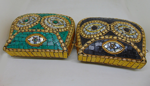 Factory Direct Wholesale Classic Design Handmade Beaded Mosaic Stone Metal <b>Frame</b> Box Evening Bags Clutch Bag Party Banquet Prom - Product Image 4