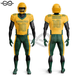 Uniforme de football américain personnalisé à manches courtes, haute qualité, 100% polyester, entièrement sublimé, séchage rapide et respirant - Product Image 6