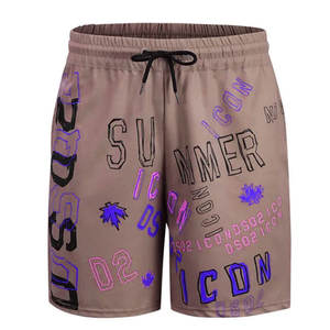 Vêtements de plage de luxe personnalisés à prix de gros Short de plage de couleur unie Short de bain pour hommes - Product Image 5