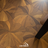 Parquet moderne Versailles en chêne contrecollé, design contemporain en bois dur, revêtement de sol luxueux pour la maison