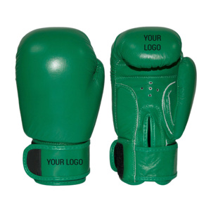 Venta al por mayor de guantes de boxeo de piel de vaca con logotipo personalizado, tallas profesionales, modelo verde, patrón impreso, fabricante de cuero, equipo de entrenamiento - Product Image 5