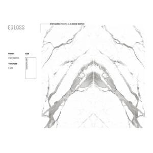 Calacatta White Thin Porcelain Slab Tiles 4x8ft 120x240cm for Home Hotel Indoor Floors and Walls - Product Image 4