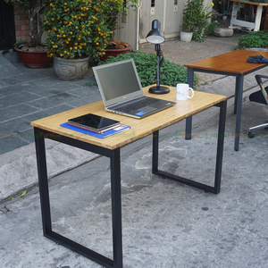 รีคแบมบู BFRB002-120x60cm โต๊ะคอมพิวเตอร์ขาเหล็ก ประกอบง่าย - Product Image 2