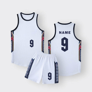 Ensemble de maillot et short de basket-ball, respirant, léger, pour l'entraînement et les matchs, vêtements de sport durables pour l'équipe - Product Image 4