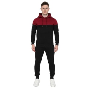 Ensemble de survêtement décontracté pour homme grande taille, qualité supérieure 2026, couleur unie, pull à capuche et pantalon de survêtement, deux pièces, OEM - Product Image 5