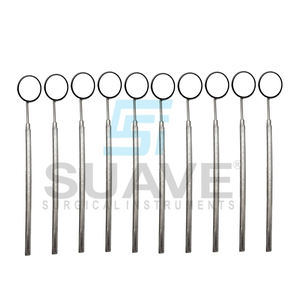 กระจกส่องฟันแบบมีด้ามจับที่ทำจากสแตนเลสอุปกรณ์ทันตกรรมโดยเครื่องมือผ่าตัด - Product Image 1