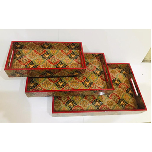 Plato de madera de mango para servir pizza, bandeja para aperitivos y bebidas, tamaño personalizado a un precio aceptable para decoración del hogar, novedad - Product Image 2