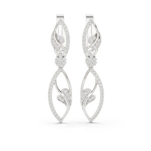 Boucles d'oreilles en or rose 14 carats avec diamant rond de laboratoire pour femmes, collection de luxe, certifiées, cadeau de mariage, anniversaire, élégantes et raffinées - Product Image 6