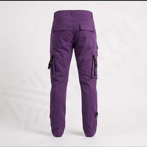Pantalons cargo en nylon à coupe droite pour hommes, tendance de la mode de rue, taille élastique, poches, pantalons personnalisés, couleur tendance - Product Image 2