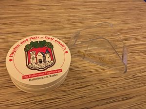 Round Shaped Acrylic <b>Drink</b> <b>Coasters</b> for Home and Office Use Crystal Clear Design to Protect Surfaces from Moisture and Stains - Product Image 6