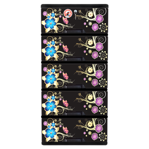 Diseño atractivo Muebles para el hogar Armarios de plástico de alta calidad Precio al por mayor sostenible Armario clásico 5D - Product Image 3