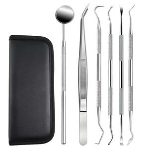 Herramienta de limpieza dental de acero inoxidable, elimina la suciedad dental, limpia las manchas de los dientes y protege la cavidad bucal - Product Image 1