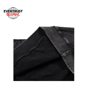 Sudadera con capucha de gran tamaño personalizada de punto sólido de algodón 100% de alta calidad para hombre - Product Image 4