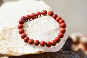 <b>Red</b> Jasper Crystal Healing for Bracelet Classic Style Yoga Jewelry Gift for Him/Her Wedding Occasion Protective Positive Support - Product Image 2