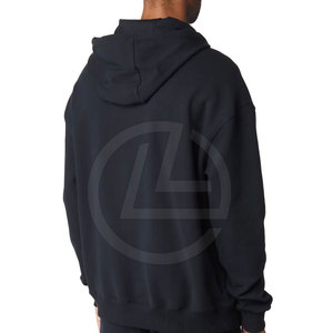 Sudadera con capucha extragrande para hombre con letras en negrita y diseño de ajuste relajado Sudadera con capucha extragrande de color sólido - Product Image 6
