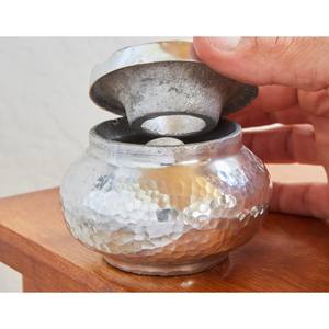 ที่เขี่ยบุหรี่อลูมิเนียมโบราณแฟนซีพร้อมชุบสีเงินทรงกลมทำด้วยมือผู้จำหน่ายแฮนด์เมด - Product Image 6