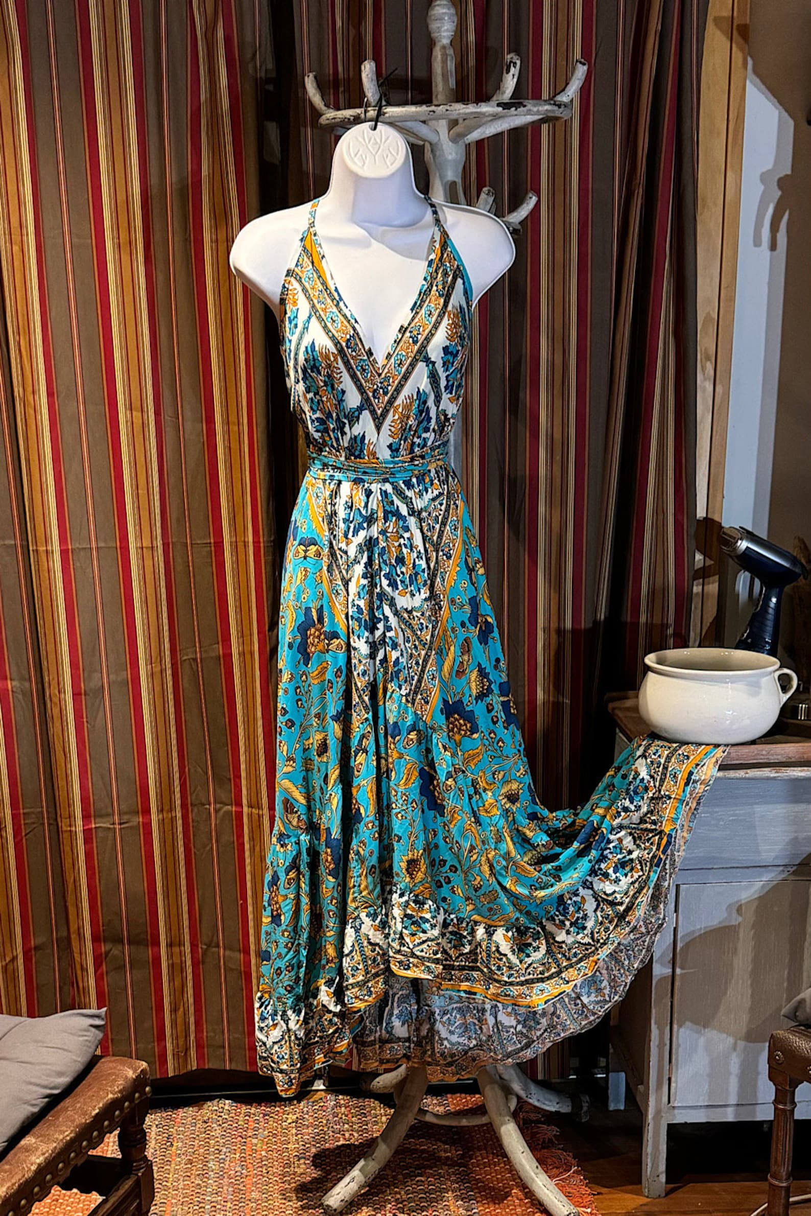 chinese dress ladies Winter Gypsy Maxi Dress Medium
