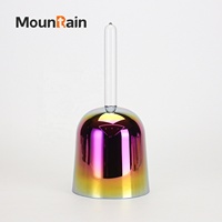Cristal de guérison sonore Lumière Cosmique Mountain Rain Quartz 5.25-8.75 pouces, ensemble de 7 bols chantants en suède pour méditation et yoga