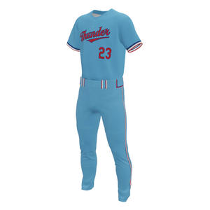 Maillot blanc Sublimation uni hip hop Hipster Baseball maillot boutonné chemises uniformes de sport hommes femmes maillot Logo personnalisé - Product Image 4