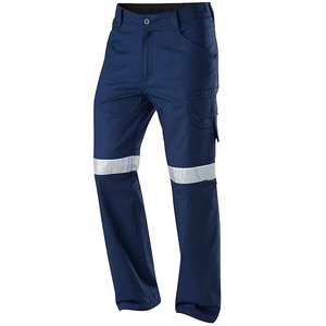 Pantalons de travail de construction neufs sur mesure, vente en gros, coton, multi-poches, vêtements de travail pour hommes, perforés, coton ripstop avec bande 3M - Product Image 1