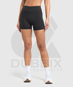 Pantalones cortos de ciclismo para correr para mujer 100% poliéster personalizable Logo pegatina Color patrón diseño pantalones cortos para mujer - Product Image 3