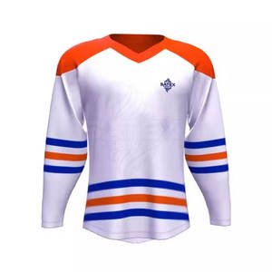 Créez votre propre logo sur un maillot de hockey sur glace personnalisé - Haute qualité, 100% polyester, séchage rapide et respirant, tailles et couleurs personnalisées - Product Image 1