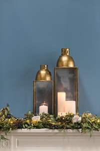 Nouveau Design élégant métal T lumière bougeoir lanterne cadre doré lumière de noël à la main bougie décoration lanterne - Product Image 2