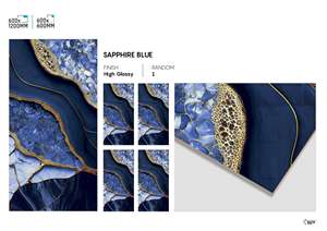 Carreaux de mur et de sol en porcelaine à haute brillance et à finition brillante 24x48 pouces Surface intérieure polie de luxe - Product Image 1