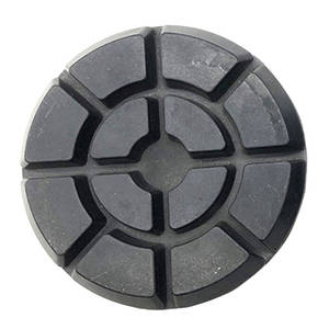 4 英寸 100x10mm 湿式金刚石垫片，用于去除划痕、研磨和抛光混凝土地板，台风型 - Product Image 1