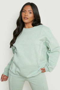 Ensemble survêtement et legging avec détails de couture, ensemble de jogging tendance pour femmes, ensemble de survêtement deux pièces, haut court de jogging, pantalon de jogging - Product Image 4