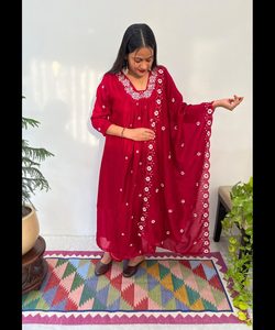 Vestidos de Moda India y Pakistaní para Chicas, Compra al por Mayor en Línea, Ropa Casual, Sexy, Elegante, Conjunto de Talla Grande para Chicas, Seda y Algodón - Product Image 4