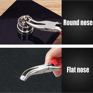 Alicates de punta plana para joyería de la mejor calidad, caja conjunta de Color rojo, mango de agarre de PVC, alicates para doblar alambre, alicates para hacer joyas - Product Image 4