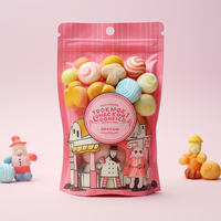 Sachet Ziplock PE Imprimé Personnalisé avec Valve, Pochette Autoportante pour Emballage de Sucre, Noix, Bonbons et Snacks